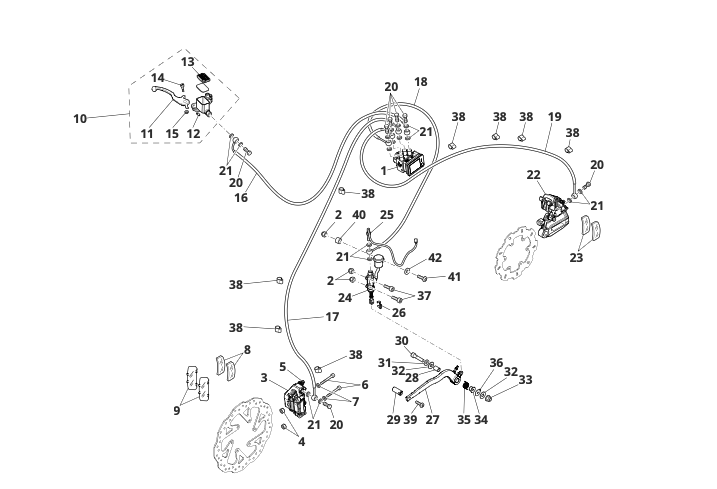 ztDxnaHPlr_11 - Système de freinage (CABALLERO 500 E4 SCRAMBLER - ANNIVERSARY - DELUXE).png